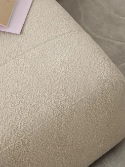 Sofa Modular Boucle Lena (3 Plazas), Con Reposapies