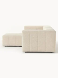 Sofa Modular Boucle Lena (3 Plazas), Con Reposapies
