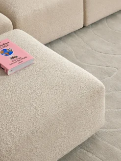Sofa Modular Boucle Lena (4 Plazas), Con Reposapies