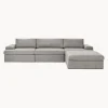 Sofa Modular Con Reposapies Russell (4 Plazas), Desenfundable