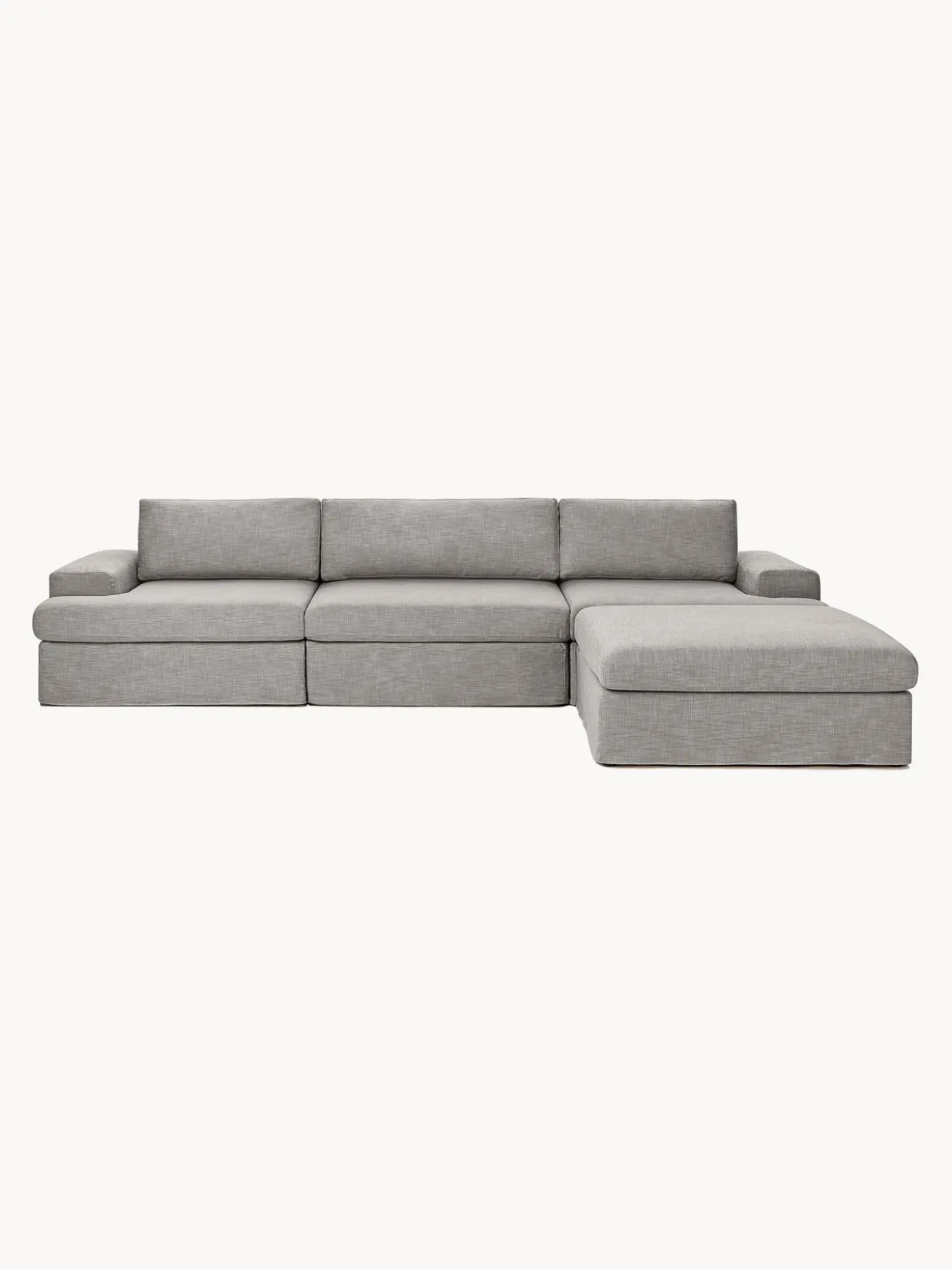 Sofa Modular Con Reposapies Russell (4 Plazas), Desenfundable