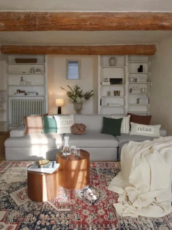 Sofa Modular Con Reposapies Russell (4 Plazas), Desenfundable