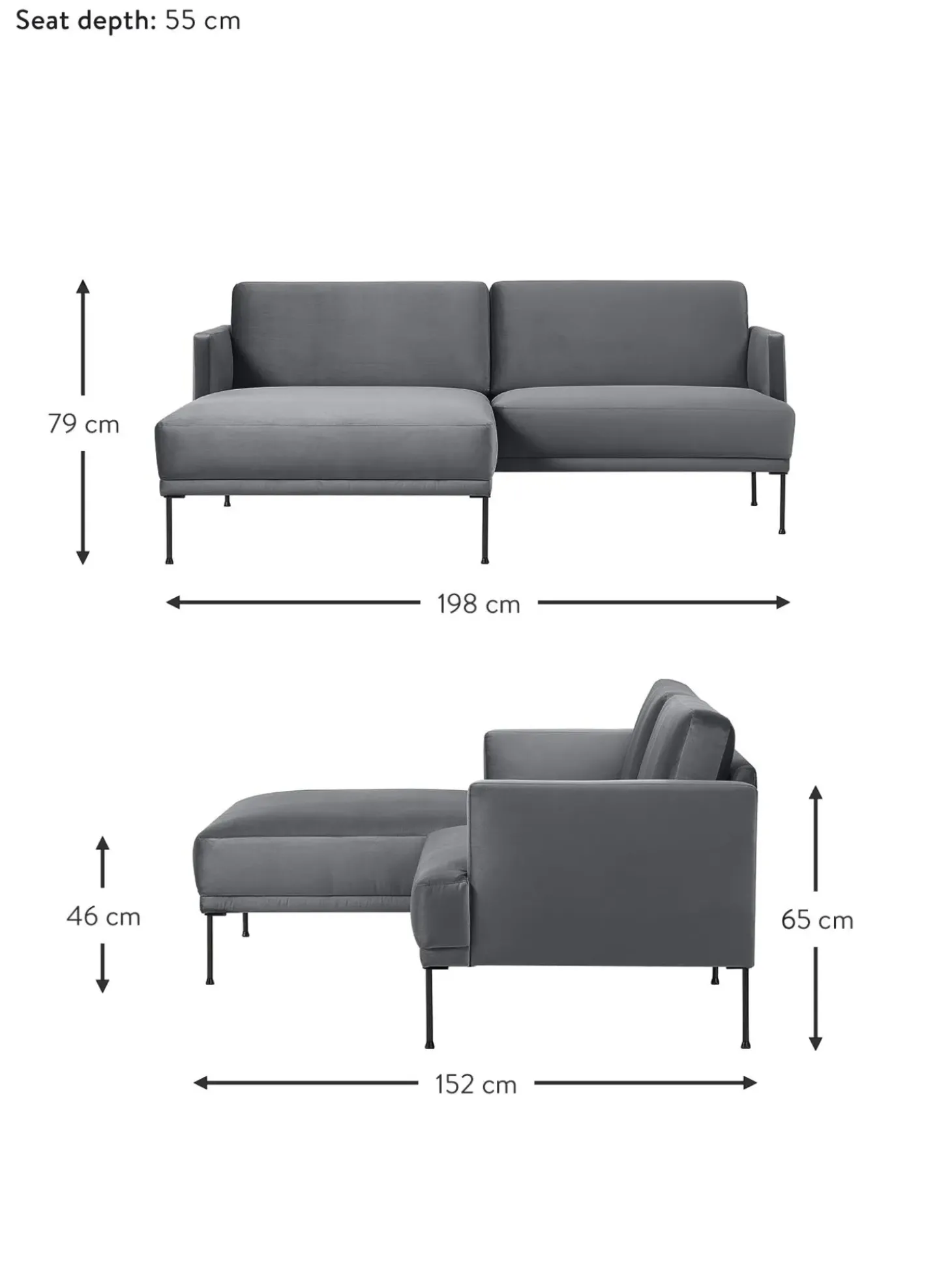 Sofa Modular Con Reposapies