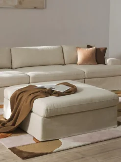Sofa Modular Con Reposapies Russell (4 Plazas), Desenfundable