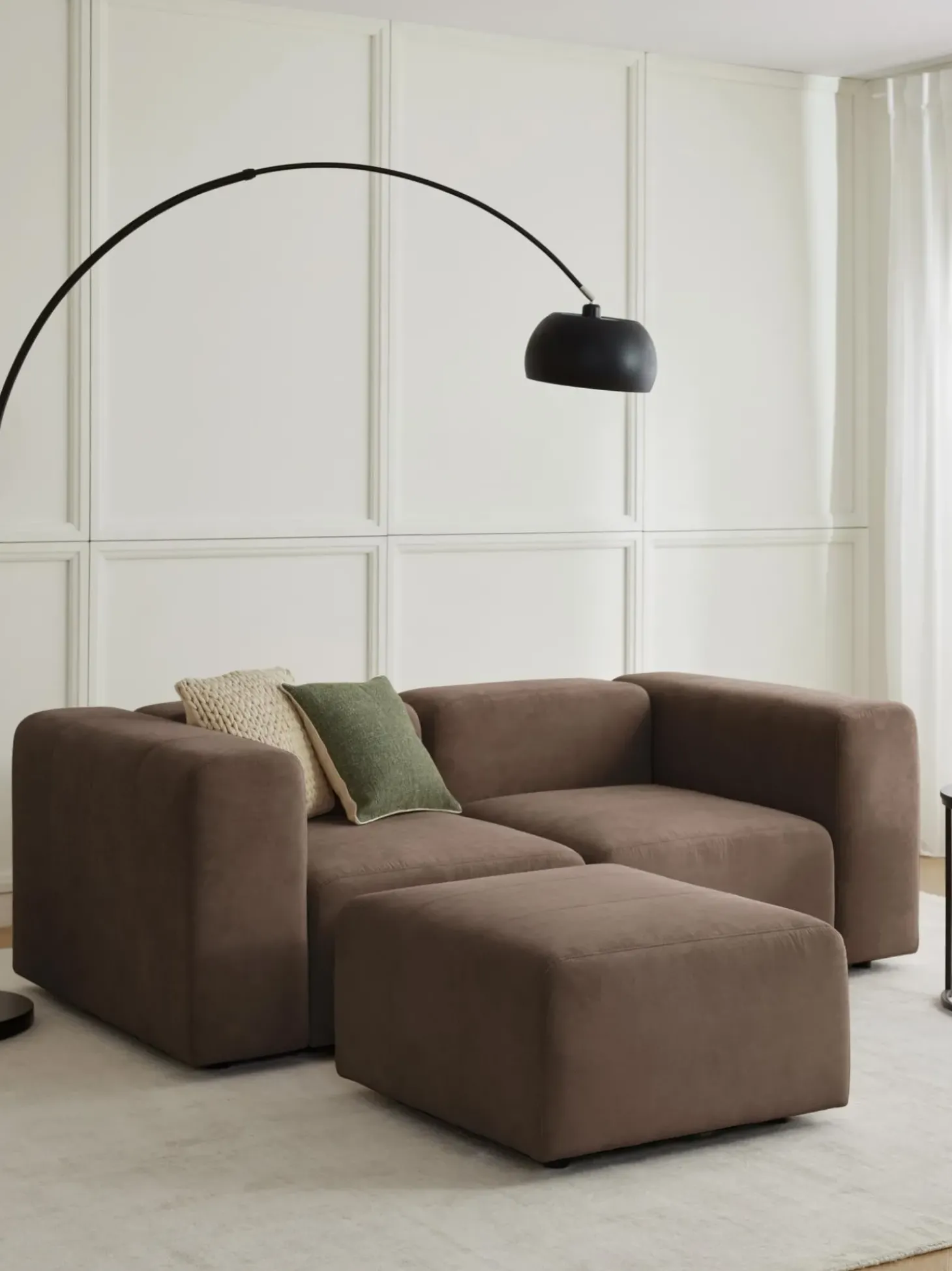 Sofa Modular Con Reposapies Lena (3 Plazas)