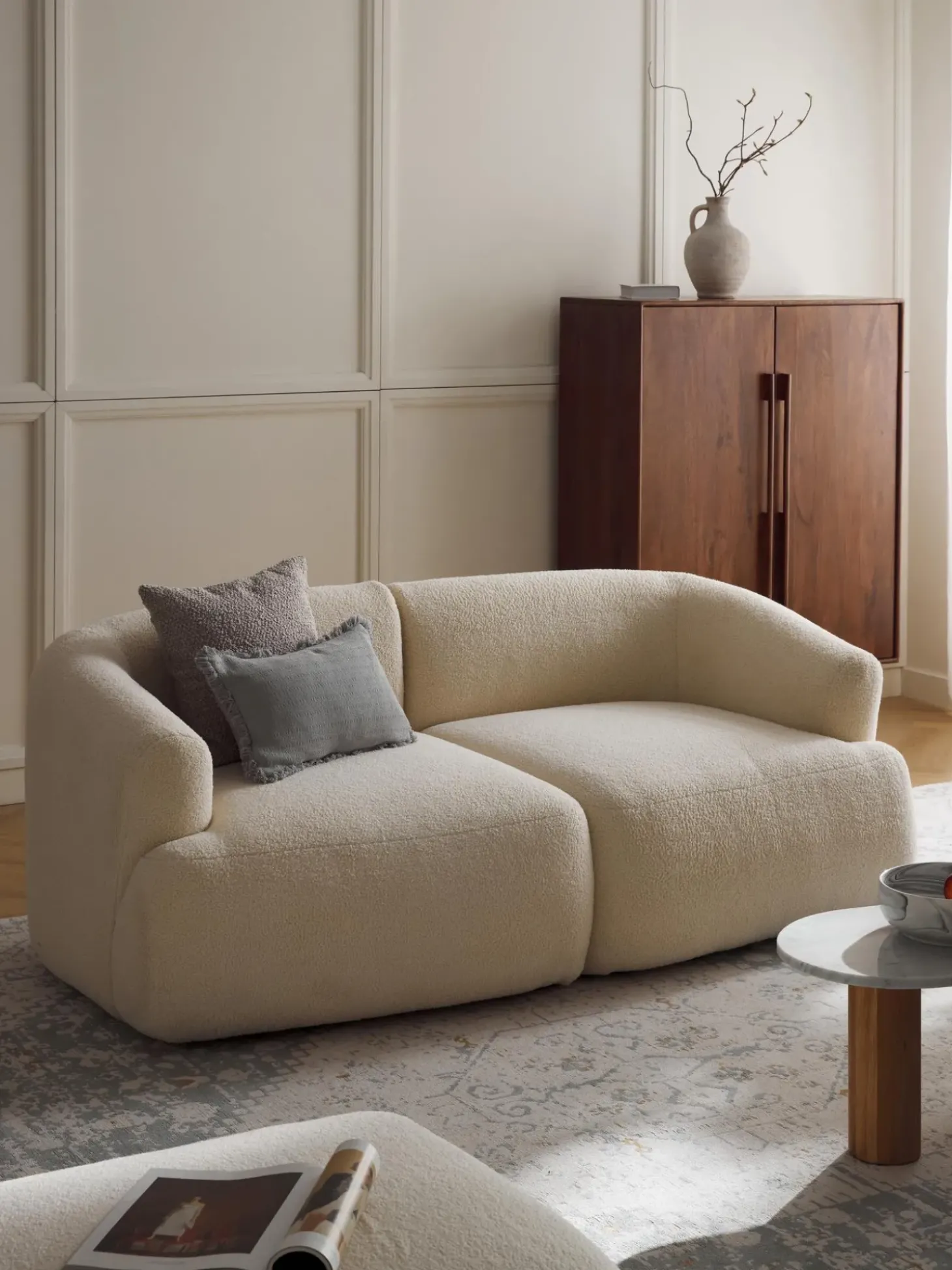 Sofa Modular De Borreguillo Sofia (2 Plazas)