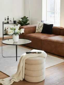 Sofa Modular De Cuero Lennon (3 Plazas)