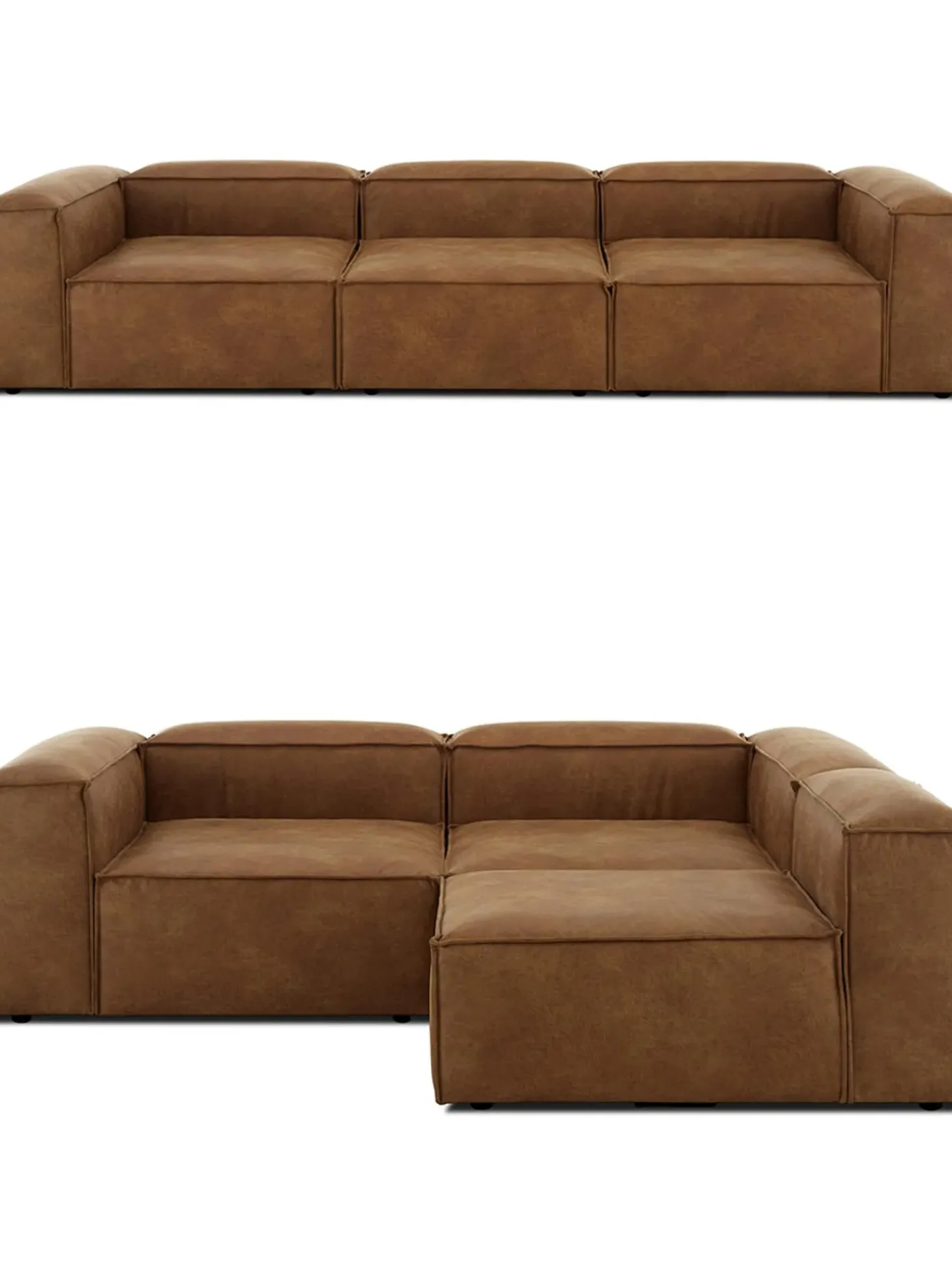 Sofa Modular De Cuero Reciclado Lennon (4 Plazas)