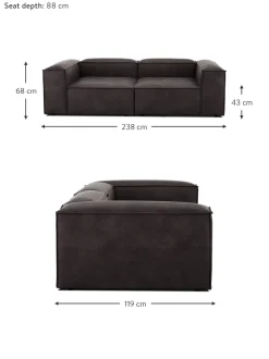 Sofa Modular De Cuero Reciclado Lennon (3 Plazas)
