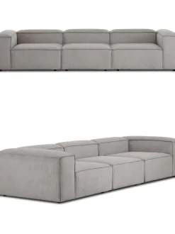 Sofa Modular De Pana Lennon (4 Plazas)