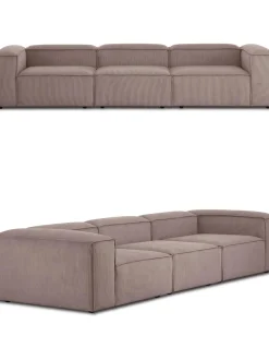 Sofa Modular De Pana Lennon (4 Plazas)