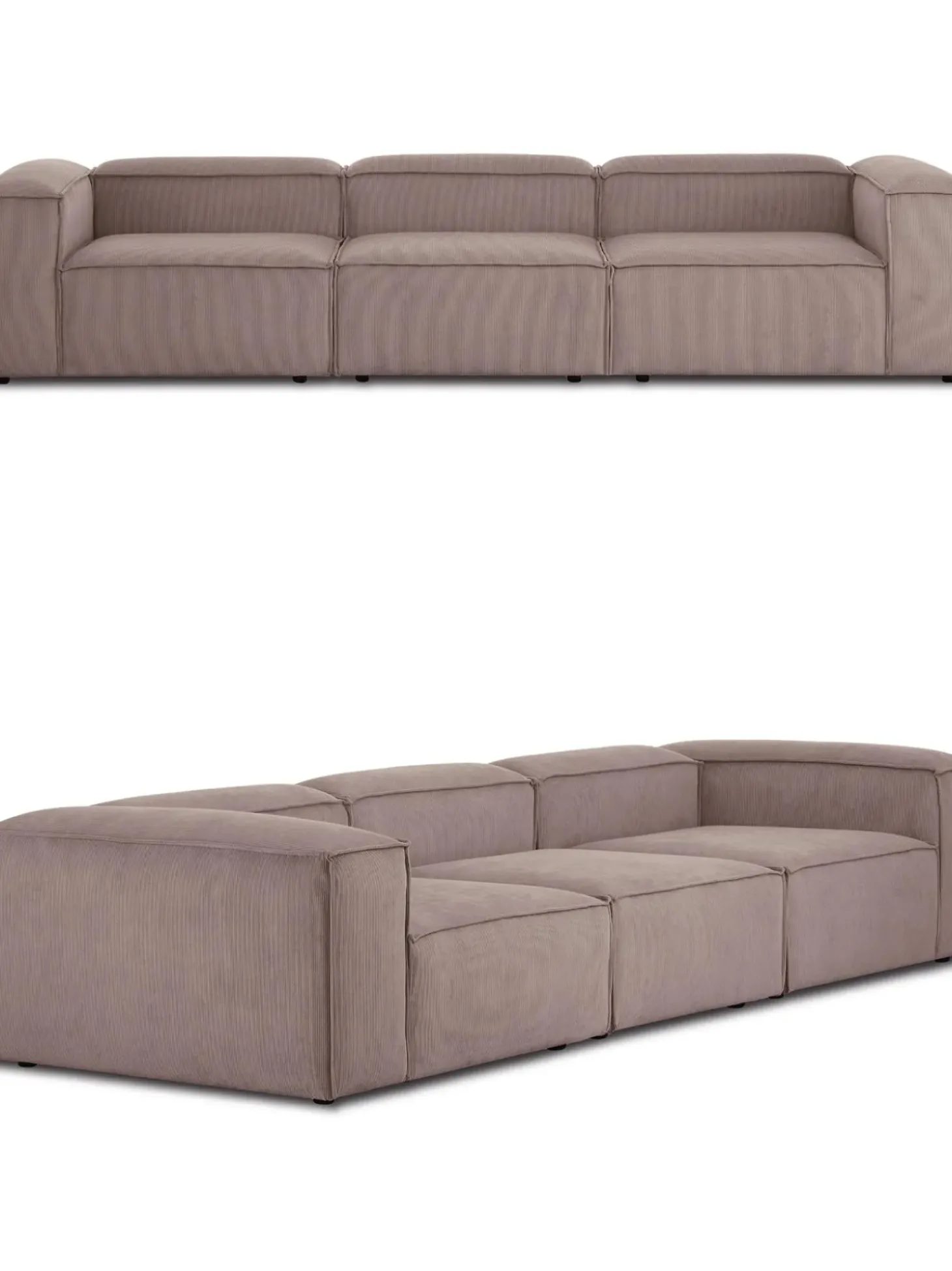 Sofa Modular De Pana Lennon (4 Plazas)