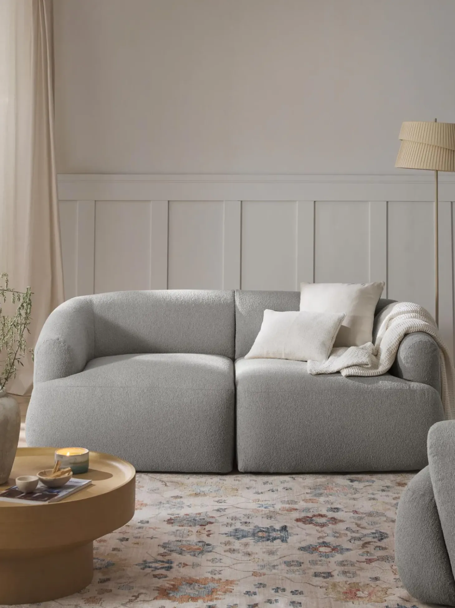 Sofa Modular En Tejido Boucle Sofia (2 Plazas)