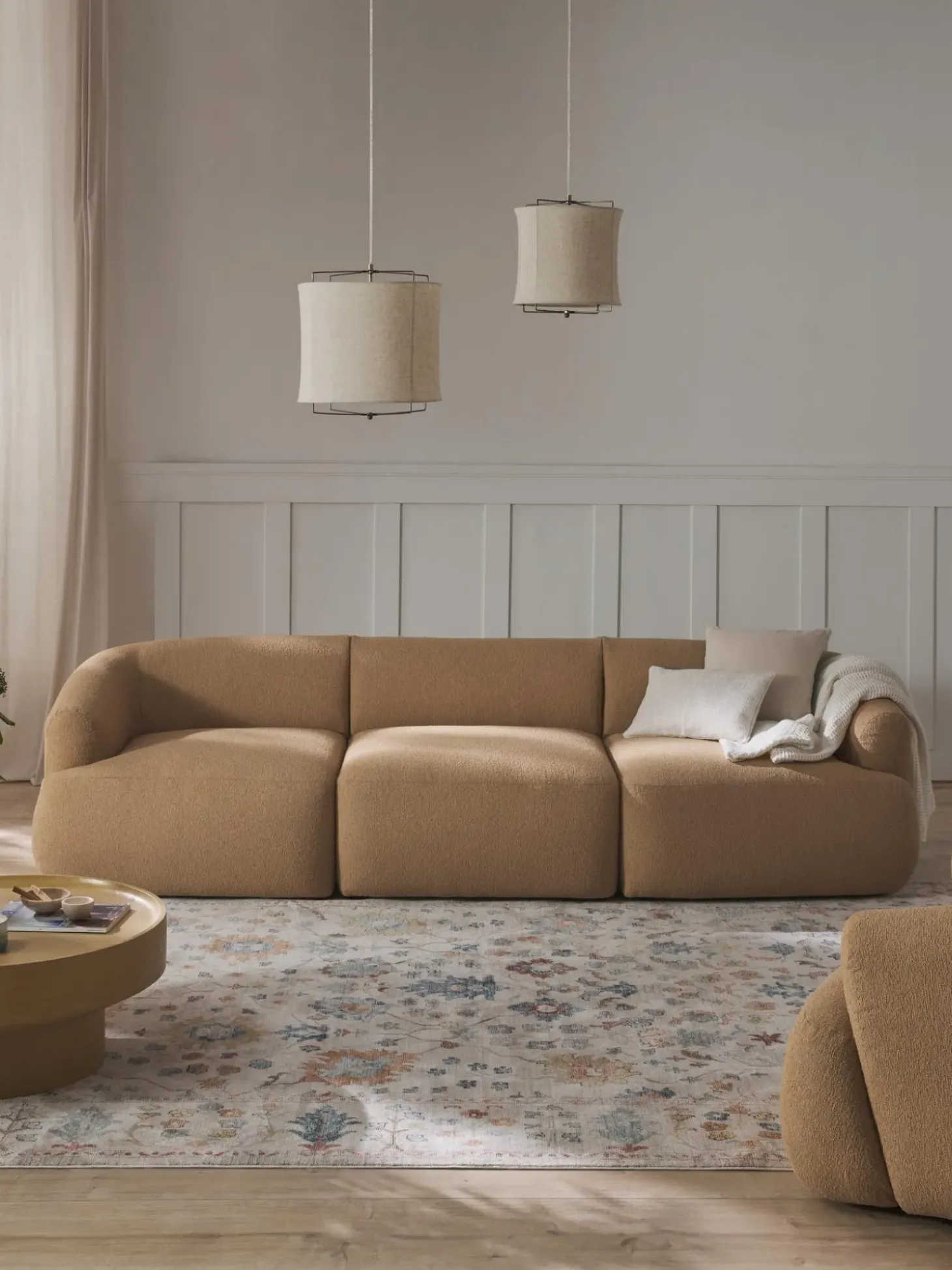 Sofa Modular En Tejido Boucle Sofia (3 Plazas)