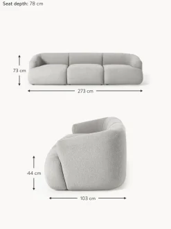 Sofa Modular En Tejido Boucle Sofia (3 Plazas)