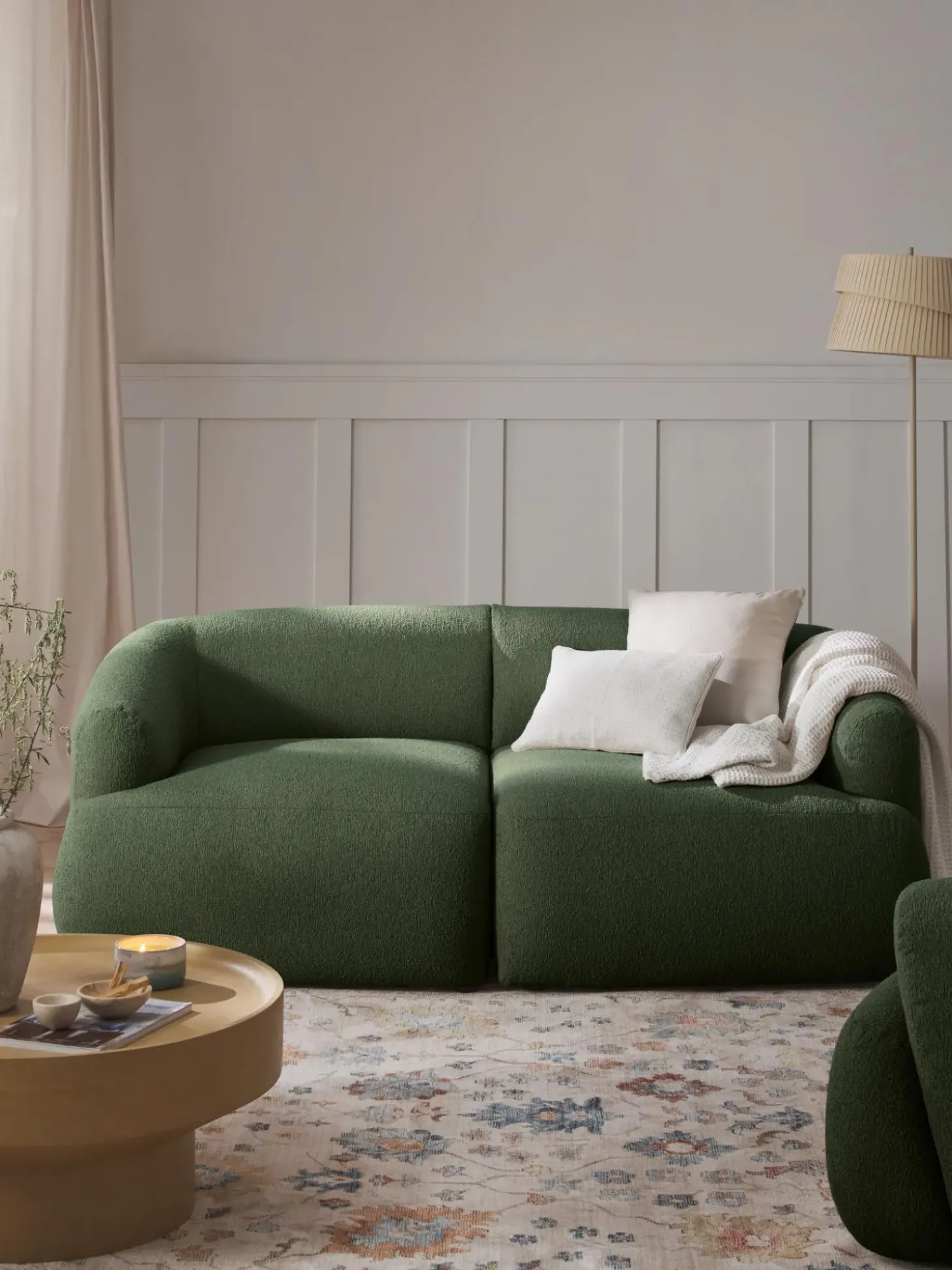 Sofa Modular En Tejido Boucle Sofia (2 Plazas)