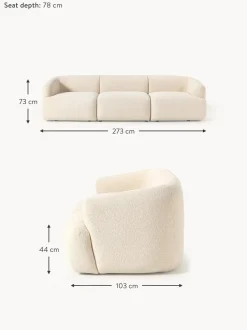 Sofa Modular En Tejido Boucle Sofia (3 Plazas)
