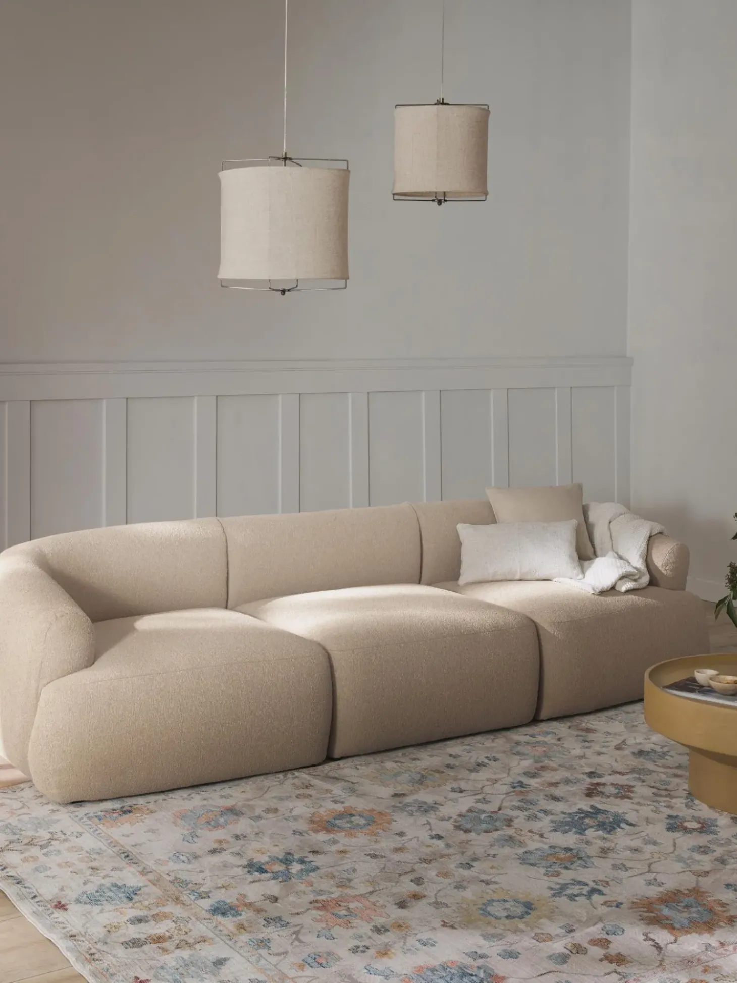 Sofa Modular En Tejido Boucle Sofia (3 Plazas)