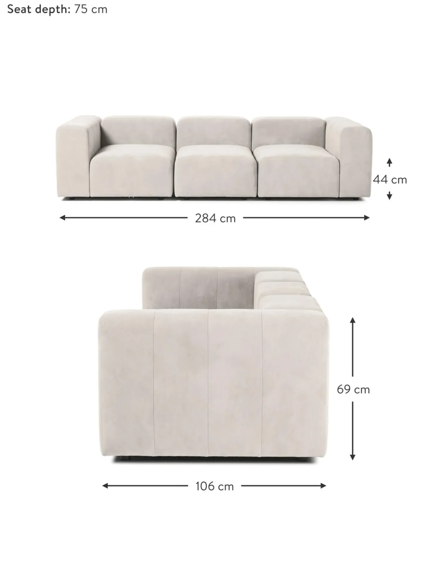 Sofa Modular Lena (3 Plazas)