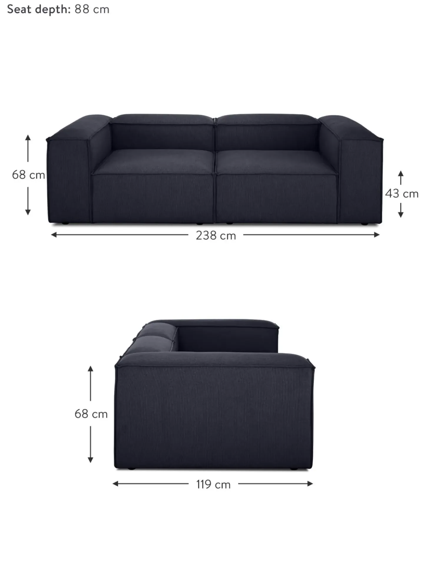 Sofa Modular Lennon (3 Plazas)