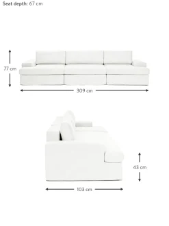 Sofa Modular Russell (4 Plazas), Desenfundable