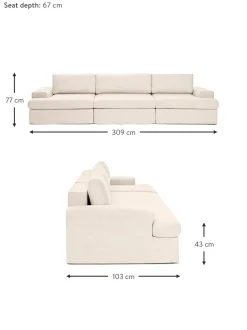 Sofa Modular Russell (4 Plazas), Desenfundable
