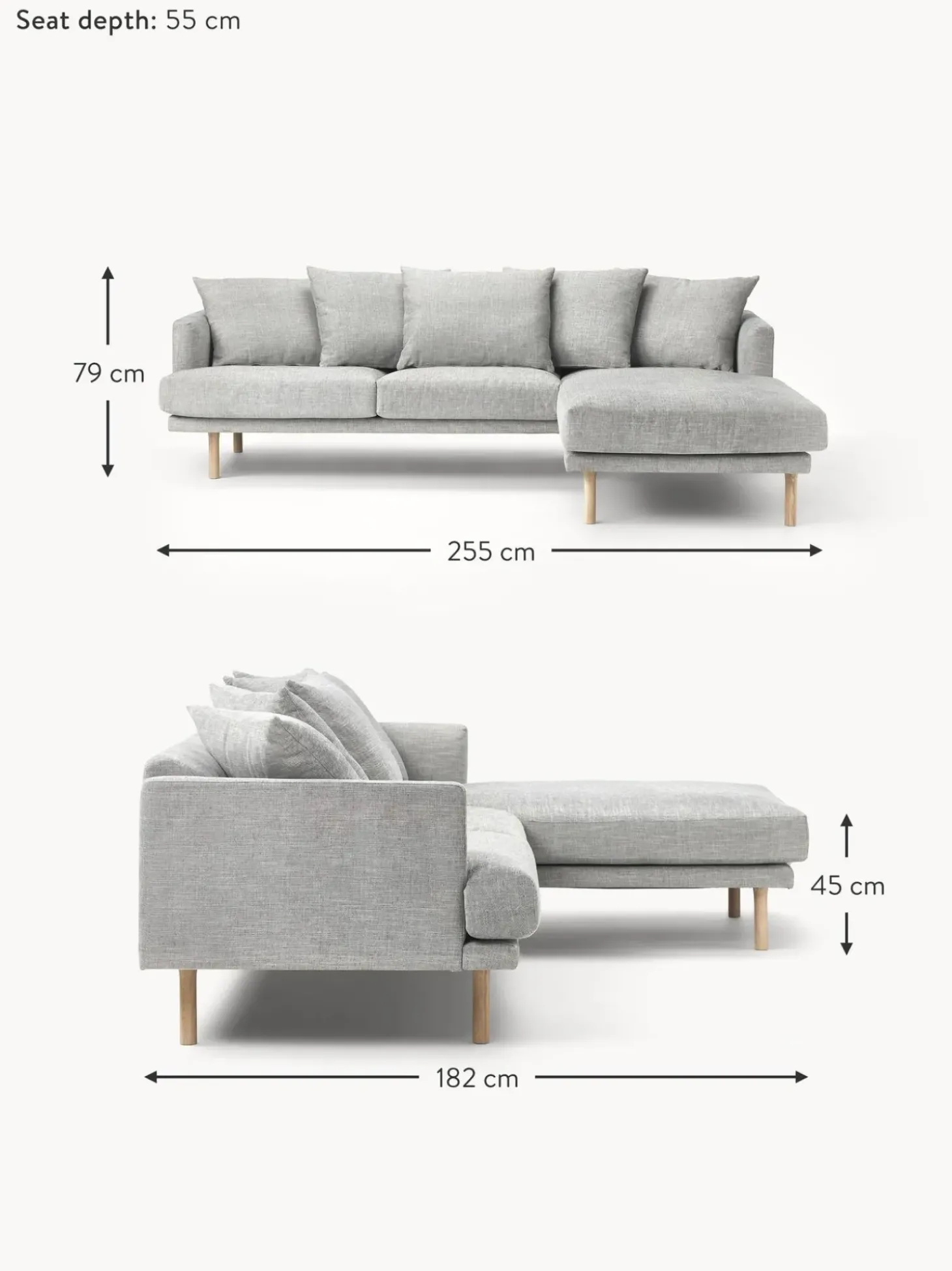 Sofa Rinconera Adrian (3 Plazas)