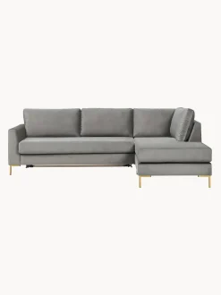 Sofa Rinconera Cama De Terciopelo Luna (3 Plazas), Con Colchon