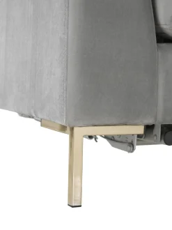 Sofa Rinconera Cama De Terciopelo Luna (3 Plazas), Con Colchon