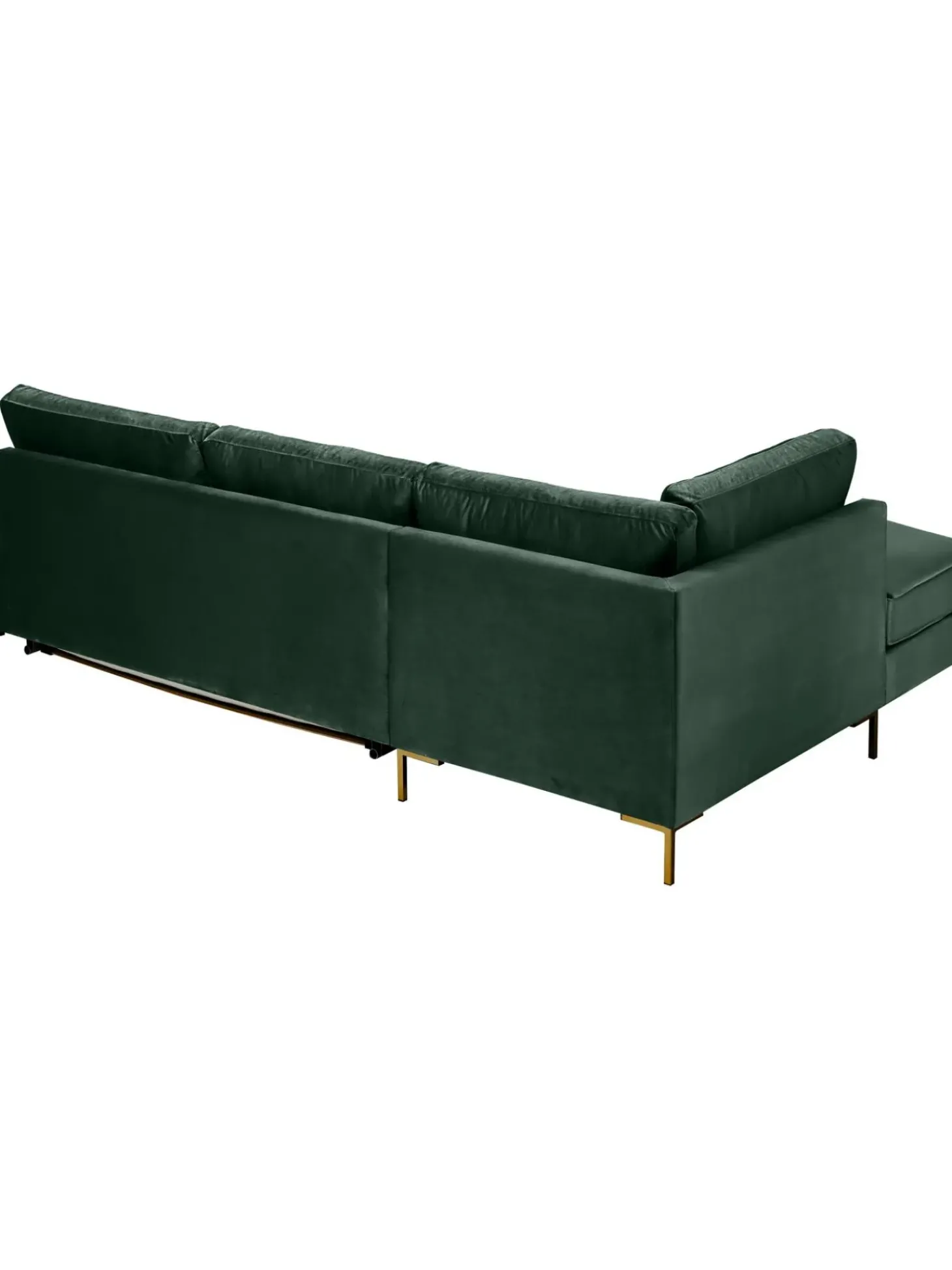 Sofa Rinconera Cama De Terciopelo Luna (3 Plazas), Con Colchon