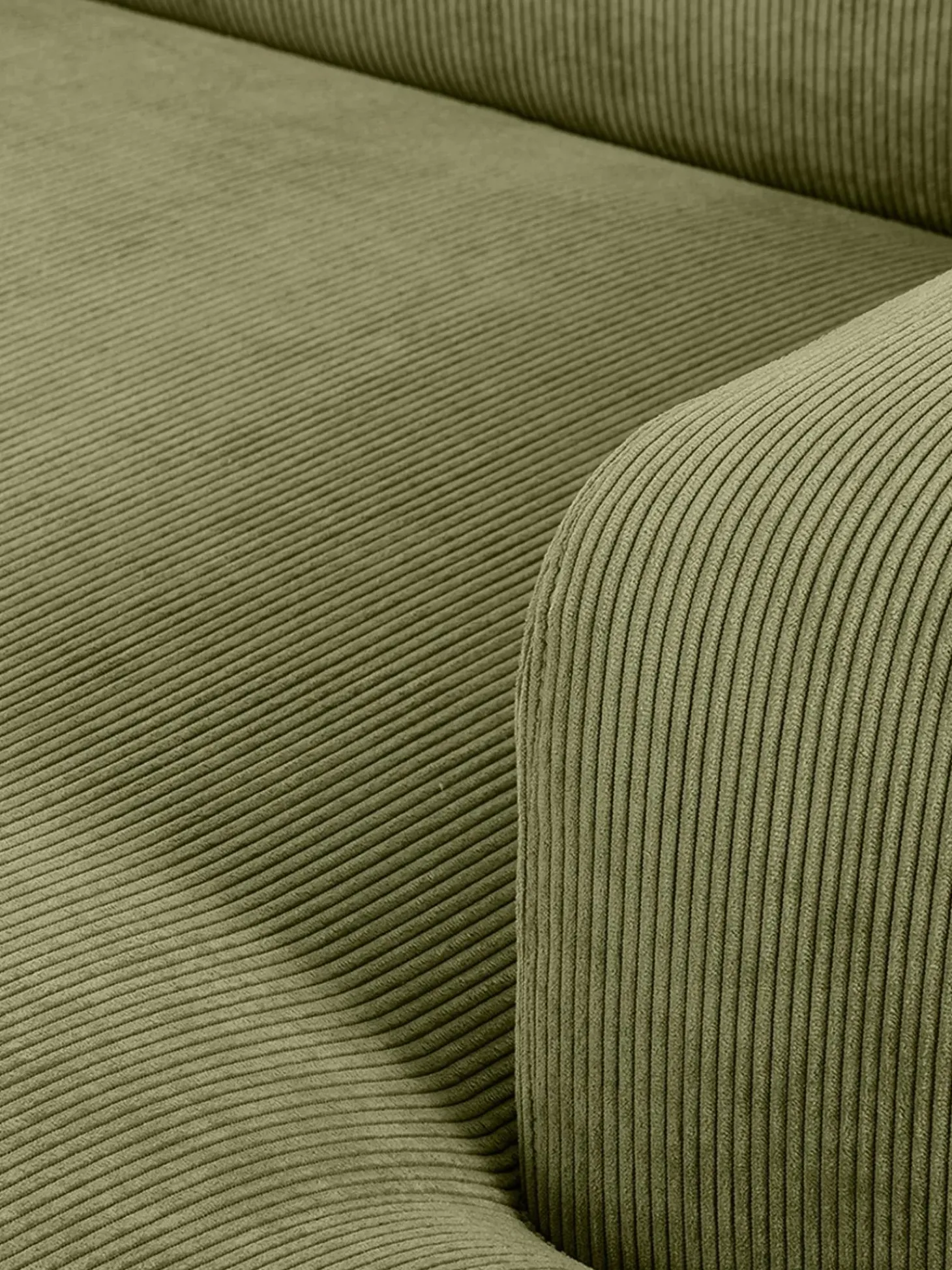 Sofa Rinconera De Pana Melva (3 Plazas)