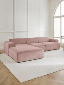 Sofa Rinconera De Pana Melva (4 Plazas)