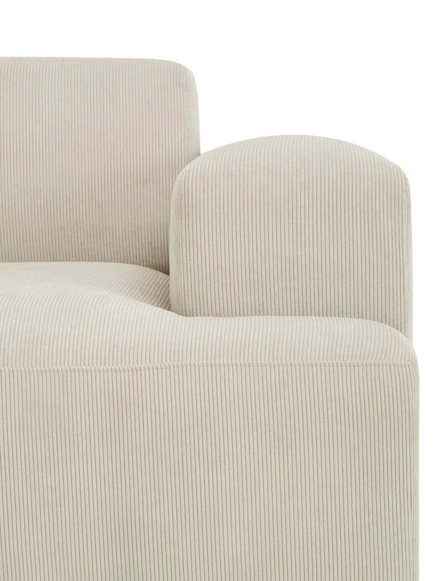 Sofa Rinconera De Pana Melva (3 Plazas)