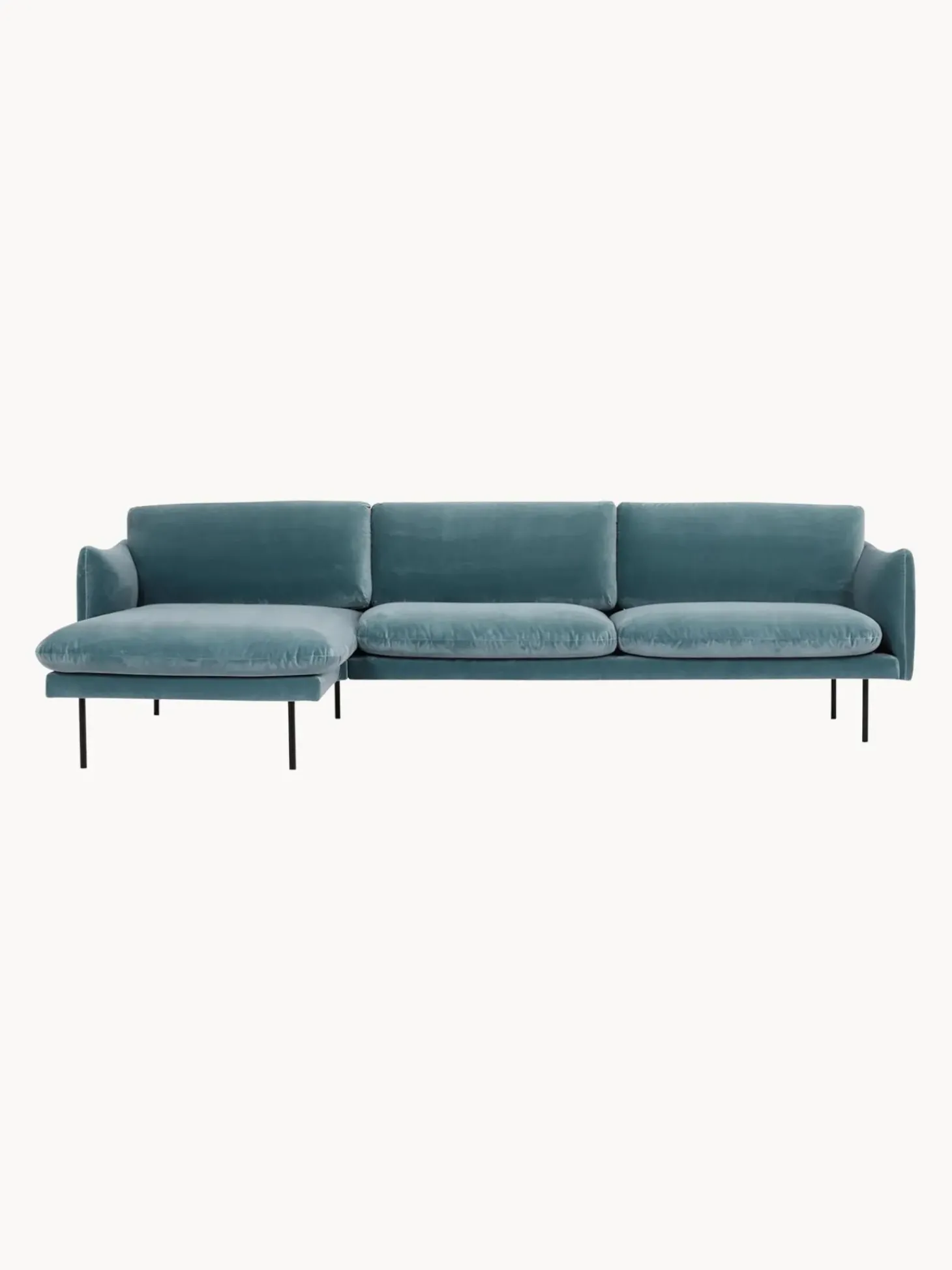 Sofa Rinconera De Terciopelo Moby
