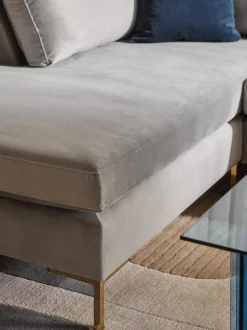 Sofa Rinconera De Terciopelo Luna