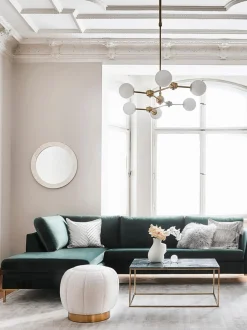 Sofa Rinconera De Terciopelo Luna