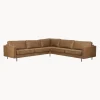 Sofa Rinconera Extra Grande De Cuero Reciclado Hunter