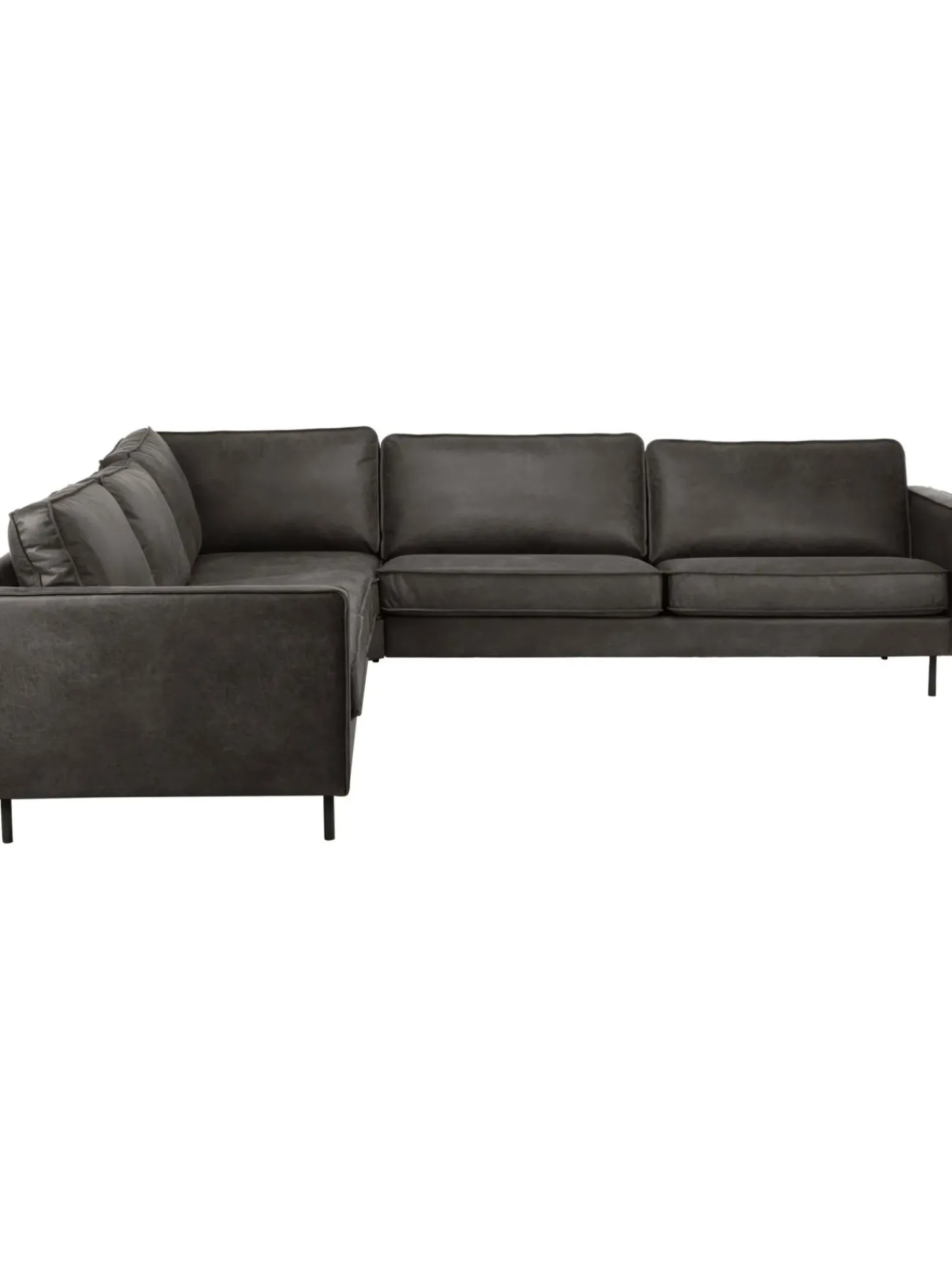 Sofa Rinconera Extra Grande De Cuero Reciclado Hunter