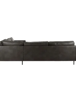 Sofa Rinconera Extra Grande De Cuero Reciclado Hunter