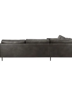 Sofa Rinconera Extra Grande De Cuero Reciclado Hunter
