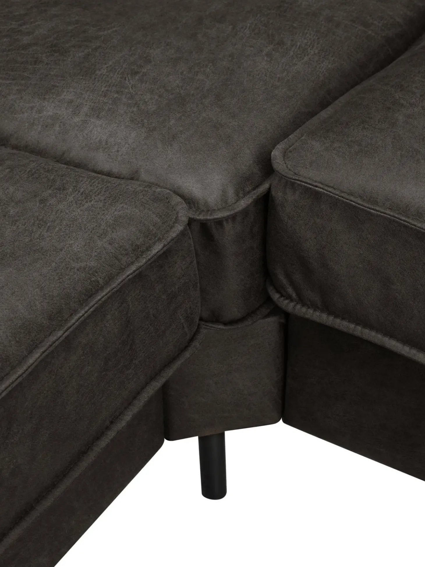 Sofa Rinconera Extra Grande De Cuero Reciclado Hunter