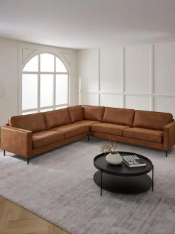 Sofa Rinconera Grande De Cuero Reciclado Hunter