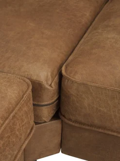 Sofa Rinconera Grande De Cuero Reciclado Hunter