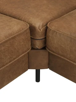 Sofa Rinconera Grande De Cuero Reciclado Hunter