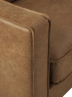 Sofa Rinconera Grande De Cuero Reciclado Hunter