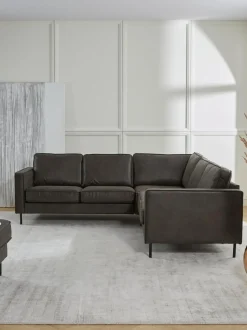 Sofa Rinconera Grande De Cuero Reciclado Hunter