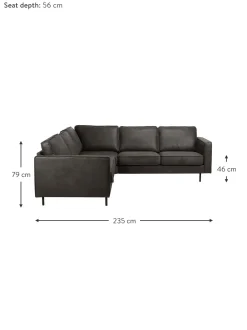 Sofa Rinconera Grande De Cuero Reciclado Hunter