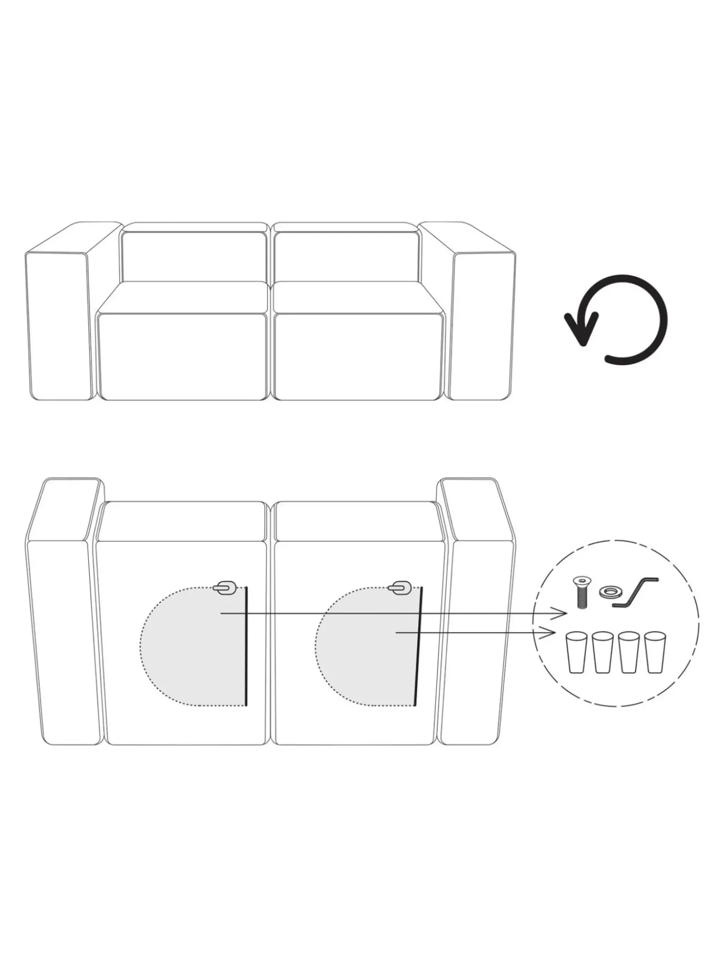 Sofa Rinconera Melva (3 Plazas)