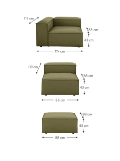 Sofa Rinconera Modular Con Reposapies Lennon (4 Plazas)