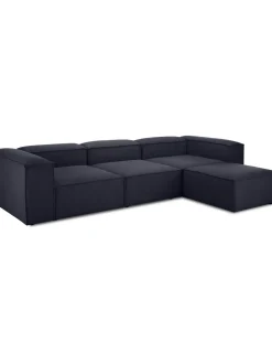 Sofa Rinconera Modular Con Reposapies Lennon (4 Plazas)